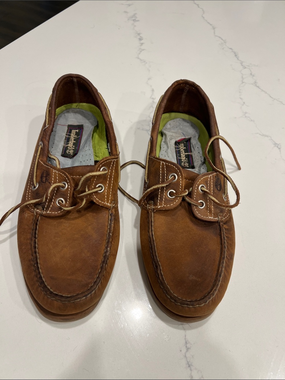 Timberland Tan/Brown Leather Men’s Boat Shoes